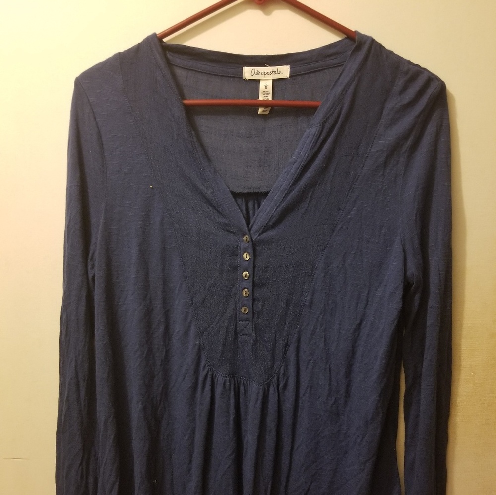 Aeropostale Dark Navy Blue Long Sleeved Top